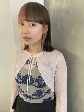 ソイ 下北沢(soi) pink+blown/ツートンカラー/デザインカラー_下北沢