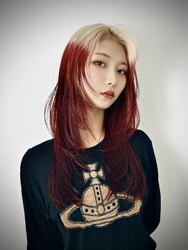 スリット(slit) ルーツグラデーション×レッドカラー