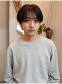 薬院　ベージュカラー　ブラウンカラー　センターパート