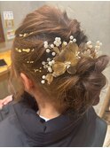 立体感ゆるふわアップ ドレスヘア 結婚式 お呼ばれ 二次会