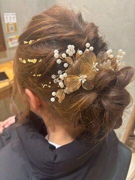 ポルム パプリカ(polum paprika) 立体感ゆるふわアップ ドレスヘア 結婚式 お呼ばれ 二次会