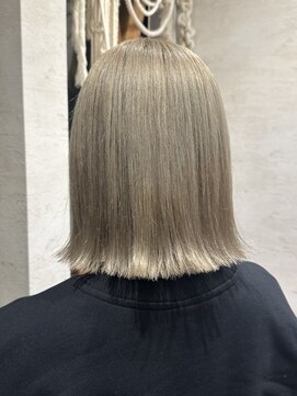 ラック 表参道(LUCK) ミルクティーグレージュ/切りっぱなしボブ/グレージュ/表参道