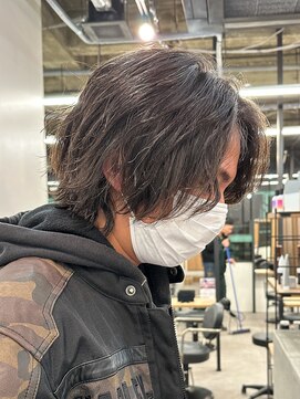 エルマーク 京都河原町(L-MARK) センターパートニュアンスパーマ韓国カルマパーマコンマヘア