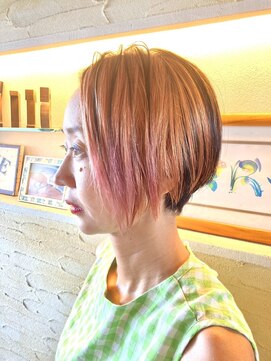 アンツ サザンリゾート 茅ヶ崎店(ANT'S Southern Resort) ホワイトグレージュ/デジタルパーマ/チェリーブラウン/縮毛矯正