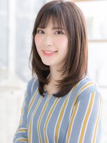 モッズヘア 越谷(mod's hair)&nbsp;斜めバングダークアッシュ小顔艶髪ストレートh4越谷20代30代40代