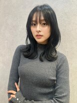 メルティカラー似合わせカットウェーブミディアム髪質改善韓国