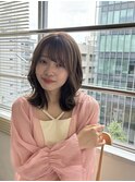 ミディアムレイヤースタイル