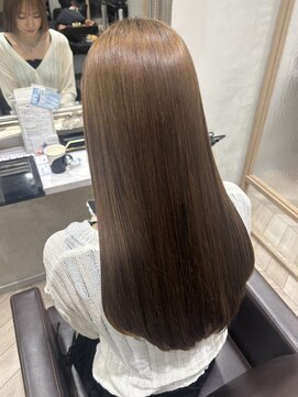 マルフェ 天王寺(marfe) 【marfe】艶髪ブラウン＿キャラメルブラウン＿髪質改善カラー