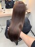  【発色xツヤ感】カット＋髪質改善カラー＋生トリートメント ￥12800