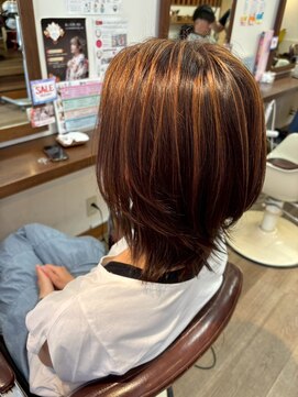 ミディアムレイヤー×ハイライト[20代/30代/40代/50代/60代]
