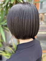 レリコ ニド(Relico-nid)&nbsp;黒髪 髪質改善20代30代 グレージュショートボブ 京都 四条烏丸