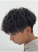 縦落ちツイストスパイラルパーマ名古屋栄メンズパーマ