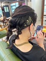 アリスバイアフロート 自由が丘(ALICe by AFLOAT)&nbsp;【山田】お呼ばれヘア金箔アレンジツインアレンジ