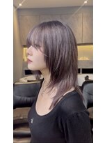テラス 世田谷 経堂(Terrace)&nbsp;セミロングウルフ_ラベンダーベージュ
