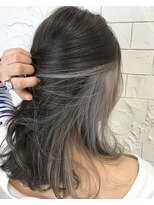 リ シャルム バイ エニーハウ 南七日町店(Re charm by anyhow)&nbsp;2019 インナーカラー  ホワイトグレー