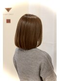 ストレート/透明感/暖色系カラー/艶髪/トリートメント