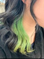 クアトロ グランシュ 川崎店(QUATRO × GranCieux)&nbsp;【QUATRO川崎】アッシュ　インナーグリーン　谷口星利奈