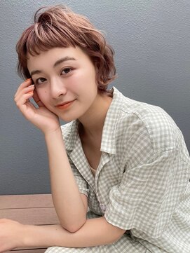 エルメ なんばマルイ(HELME) #Aラインボブ#マロンベージュ#ふわふわショート