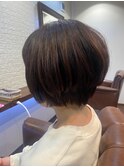 小顔補正立体カットで落ち着きある大人女性ボブ♪