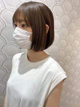 タイム(TIME) ボブ×くすみベージュ