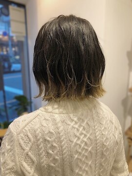 アンドチル 渋谷(AND CHILL) 裾カラー×ボブ/ニュアンスボブ/グラデーションカラー/渋谷