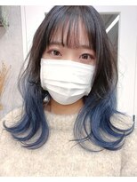 パープル(purple)&nbsp;グラデーションブルーアッシュ