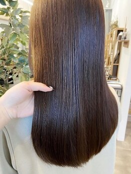 カノエ 亀岡篠店(canoe)の写真/紫外線で傷んだ髪をケア♪オリジナル髪質改善トリートメントであなた史上最高の柔らかい質感の艶髪に♪