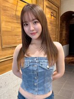 ミンクス 銀座店(MINX) ★レイヤーロングセミディ姫カットワンカールシアーカラー