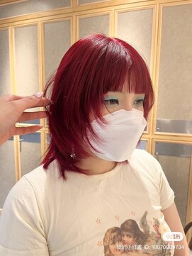 ヘアサロン ガリカ 表参道(hair salon Gallica) 【柴田優香】深めなレッドカラー/チェリーレッド/ディープカラー