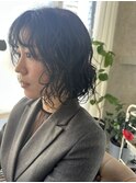 スパイラルパーマ × ボブ
