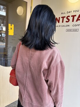 ヒントステーション(HINTSTATION) 〈浅草 半個室〉地毛風ブルーブラック