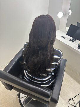 ジーナ 札幌(Zina) 髪質改善＊ダークグレージュ＊韓国風外ハネウェーブ＊美髪