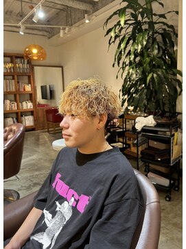 ビハインドザカーテン(BEHIND THE CURTAIN) ハイトーン×プードルパーマ