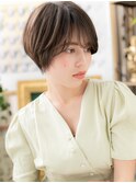 大人かわいいくすみベージュマッシュショートh4戸田公園30代40代