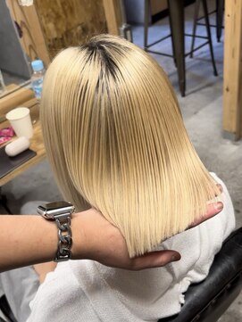 リット(lit) ブロンドカラーでもできる縮毛矯正◎