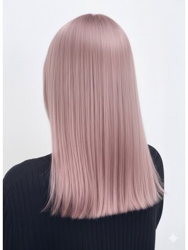 ブリーチハイトーンペールピンクロング×20代30代可愛い