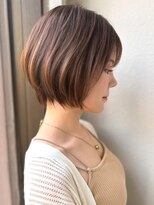 カバーヘアアンドスパ ブリス 浦和(COVER HAIR&SPA bliss)&nbsp;艶髪ココアベージュ×ひし形ショートボブ大人可愛いp浦和