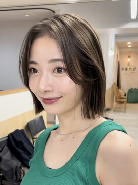 サンドイエナ 横浜店(sand yena) 扱いやすいぱつっとボブ