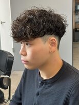 エルマーク 松山(L-MARK) スペインカール/フェード/短髪/men's/ツイストパーマ/メンズ