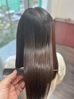 セレスト 福岡天神店(CELESTE) ◎イノアカラーナチュラルブラウンの艶髪。