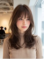 ダル 渋谷/表参道(DAL.)&nbsp;くびれボブ/くびれレイヤー/ミディアムレイヤー/マロンベージュ