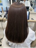 ブラウンベージュ/ブラウンカラー/顔まわりカット/平塚