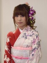 ボウクレア(beau clair) ふんわり可愛いアレンジアップスタイル