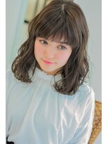 ミュゼドゥラペ(Musee de Lapaix) 暗髪グレージュ×ウェーブ巻き×ボブディ