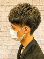 銀座マツナガ 新宿野村ビル店&nbsp;毛量多い癖毛の方オススメ！2ブロックショートマッシュスタイル