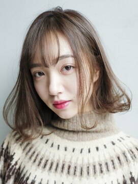 アイティー バイ アルバム 中野店(IT by ALBUM) 鎖骨ミディ_ボブルフクールショートピンクベージュ_47324