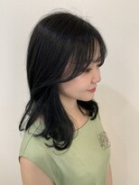 シェノン 西梅田(CHAINON)&nbsp;韓国スタイル、2wayかきあげバング、レイヤーカット