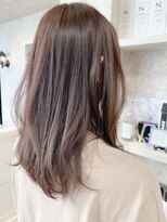 キャアリー(Caary)&nbsp;福山市美容室Caary人気 大人ガーリーピンクベージュカラー