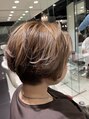 アース 上野店(HAIR&MAKE EARTH)&nbsp;動きが多めのショートスタイル♪カラーリングはミルクティー