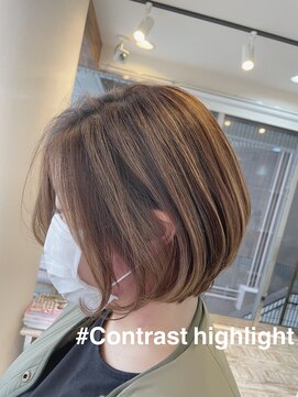 ティアラ 桜木町(TIARA) REAL SALON WORK～ボブ/コントラストハイライト
